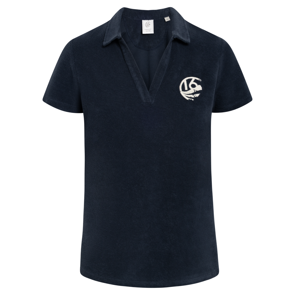BU16 Frottee Poloshirt Damen