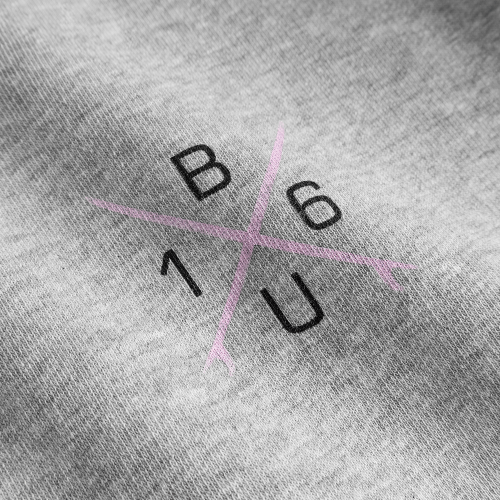 BU16 Sweater Schachbrett/Buhne16 rosa Unisex