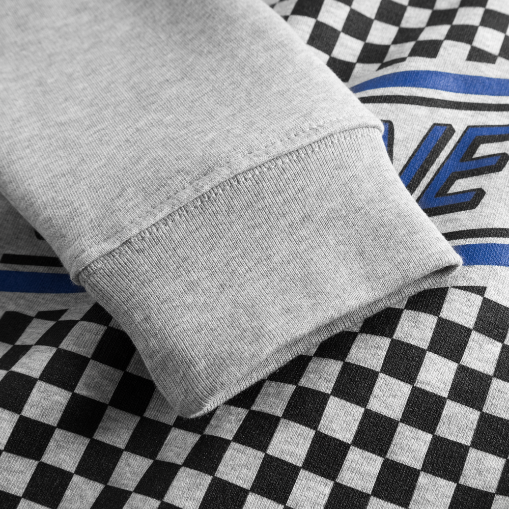 BU16 Sweater  Schachbrett/Buhne16 blau Unisex