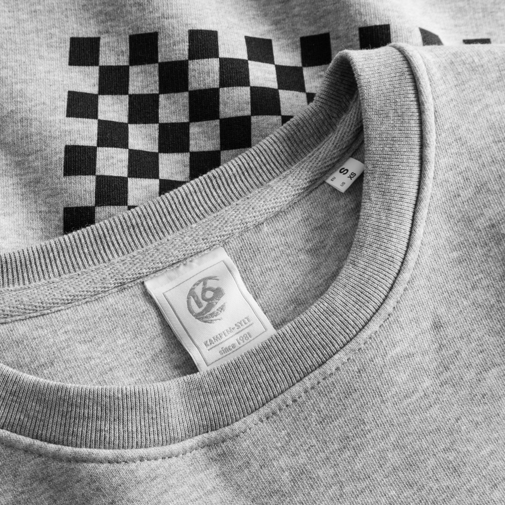 BU16 Sweater Schachbrett/Buhne16 rosa Unisex