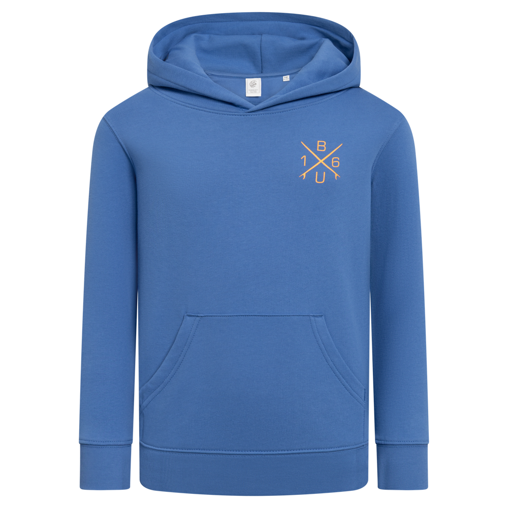 BU16 Hoodie Kreuz Logo orange Kids
