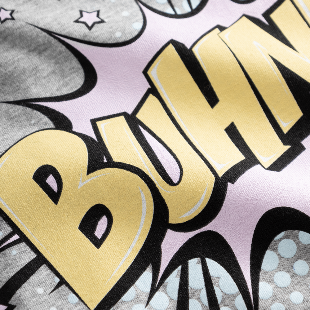 BU16 T-Shirt 'Comic' rosa Kids